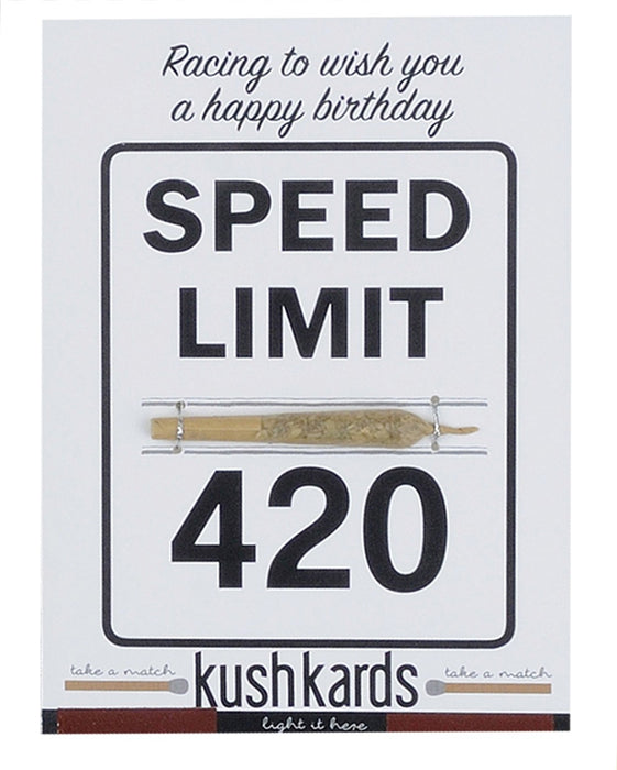 Kushkards Just Add A Pre-Roll Greeting Card - 420 Birthday | Jupiter Grass