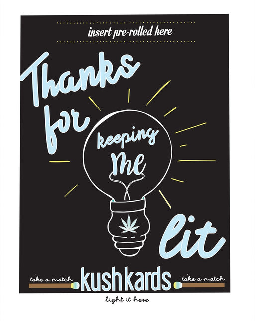 Kushkards Just Add A Pre-Roll Greeting Card - Keeping Me Lit | Jupiter Grass