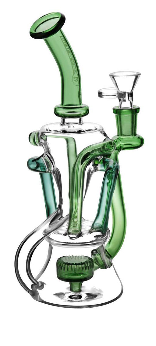PULSAR 9" 4-TUBE RECYCLER W/ COLOR ACCENTS | Jupiter Grass