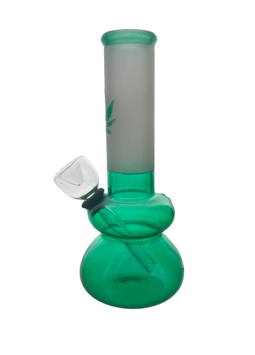 6" BUBBLE BASE, TWO-TONE W/ LEAF DECAL | Jupiter Grass