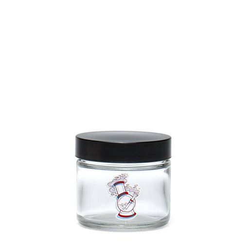 420 Science Clear Screw Top Jar Small - 3D Water Pipe | Jupiter Grass