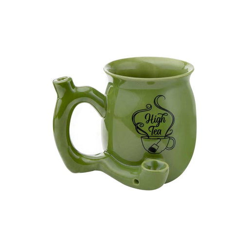 High Tea Ceramic Mug W/ Pipe - Small - Green | Jupiter Grass