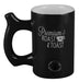 Premium Roast & Toast Ceramic Mug W/ Pipe - Glossy Black | Jupiter Grass