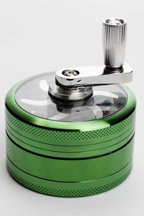 3-Parts Infyniti Aluminium Herb Grinder With Handle | Jupiter Grass