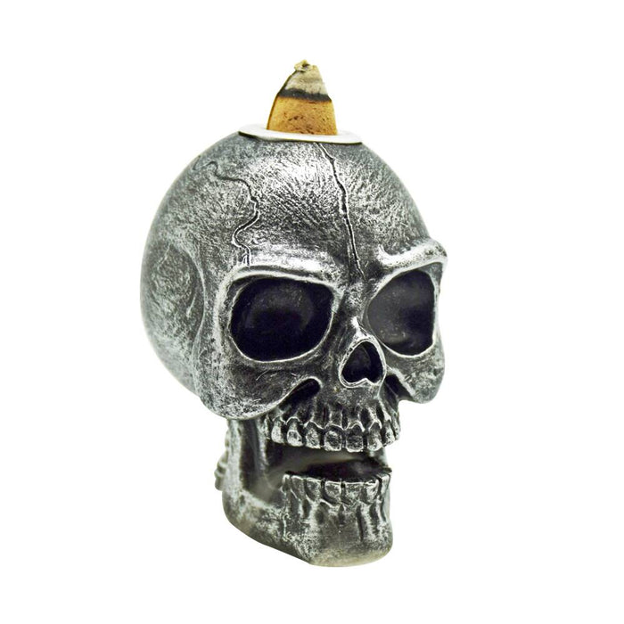 SMALL BACKFLOW INCENSE BURNER - SKULL | Jupiter Grass