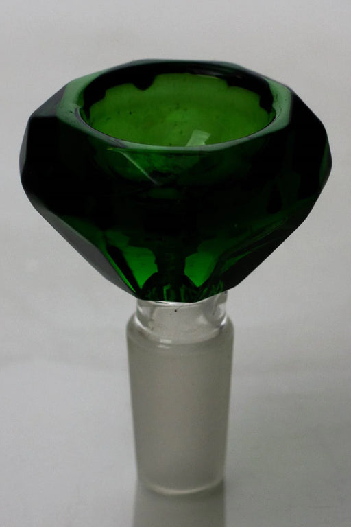 Diamond Cutting Shape Wide Glass Bowl | Jupiter Grass