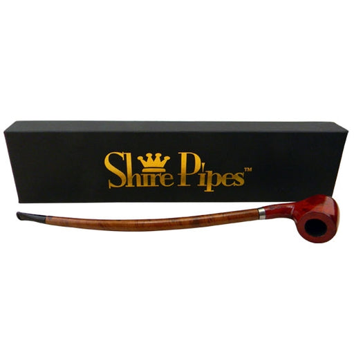 Apple Churchwarden Pipe By Shire Pipe - Rosewood - 11.5" | Jupiter Grass