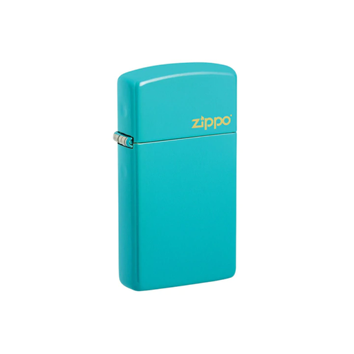 Zippo 49529ZL Slim® Flat Turquoise Zippo Logo | Jupiter Grass