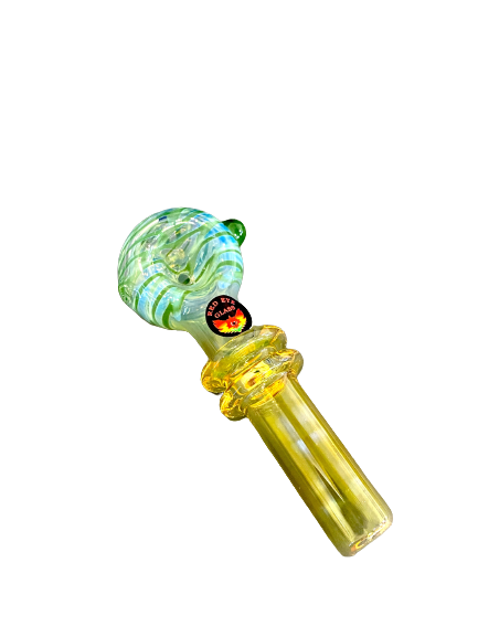 4.25" Red Eye Glass Wolfpack Hand Pipe | Jupiter Grass
