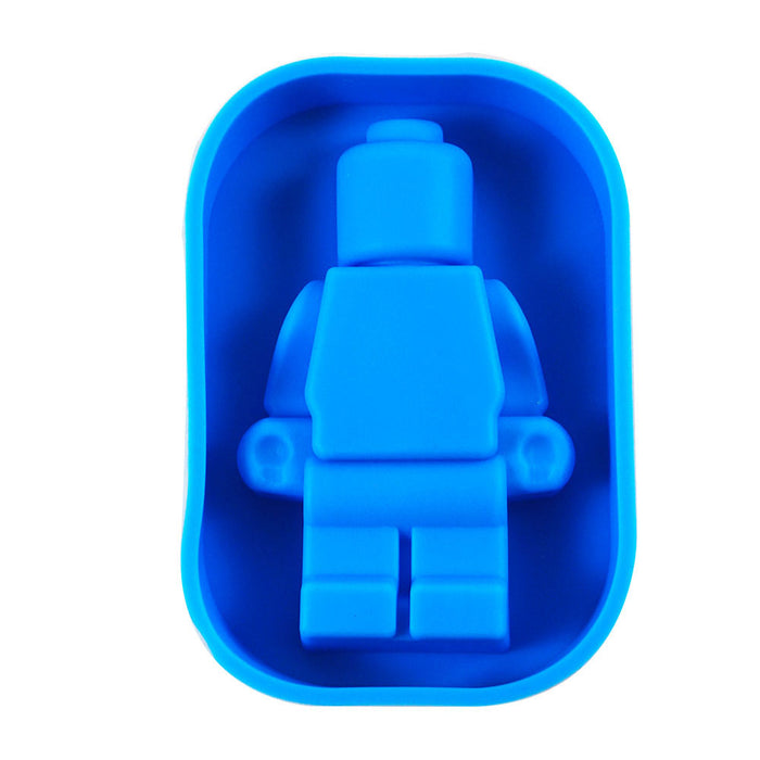 Dope Molds Silicone Gummy Mold - Single Large Gummy Robot - Light Blue | Jupiter Grass