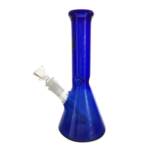 10" 7MM FULL COLOR BEAKER W/ ICE PINCH - BLUE | Jupiter Grass