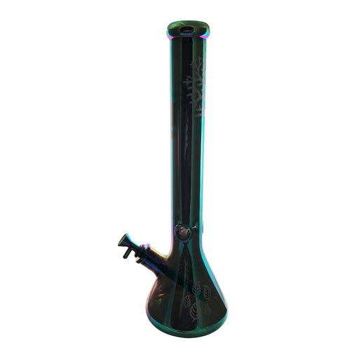 Infyniti 18" 7mm Chromatic Tree Beaker w/ Ice Pinch - Dark Green Sunshine | Jupiter Grass