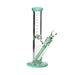 Piranha Glass 12" X 38mm, 7mm Straight Tube W/ Ice Pinch - Jade Green Accents | Jupiter Grass