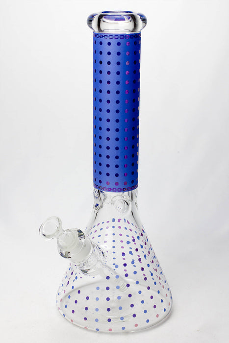 14" Star 7 mm glass water bong_12