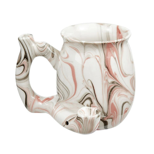 Premium Roast & Toast Ceramic Mug W/ Pipe - Pink Marble | Jupiter Grass