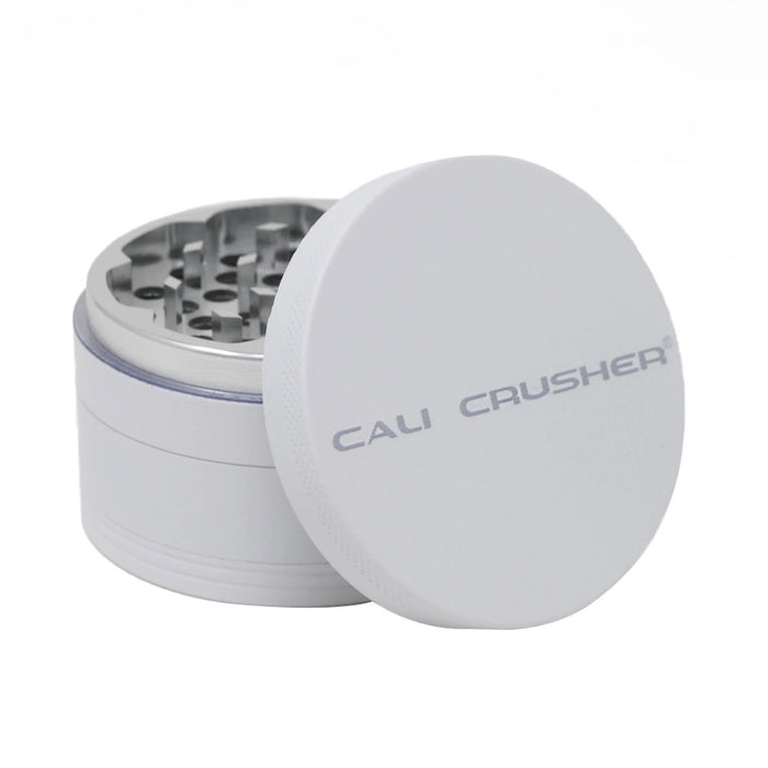 Cali Crusher Og Powder Coated Matte Series - 2" 4-Piece Pollinator - Silver | Jupiter Grass