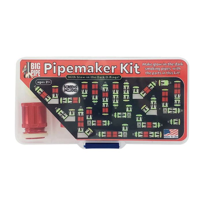 Make-Your-Own Pipe Kit W/ Parts To Make 20+ Pipes By Big Pipe - Red | Jupiter Grass