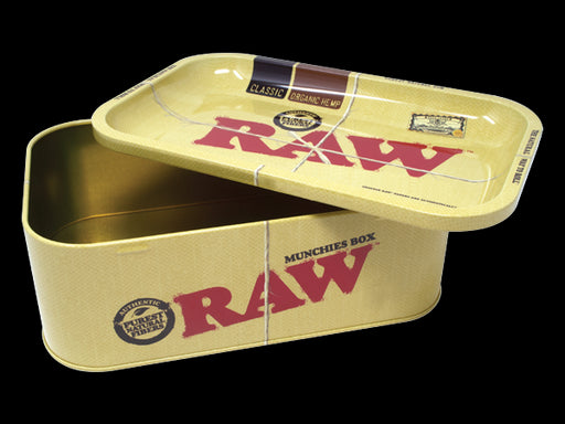 Raw Metal Storage Box W/ Modified Raw Tray Small Lid | Jupiter Grass