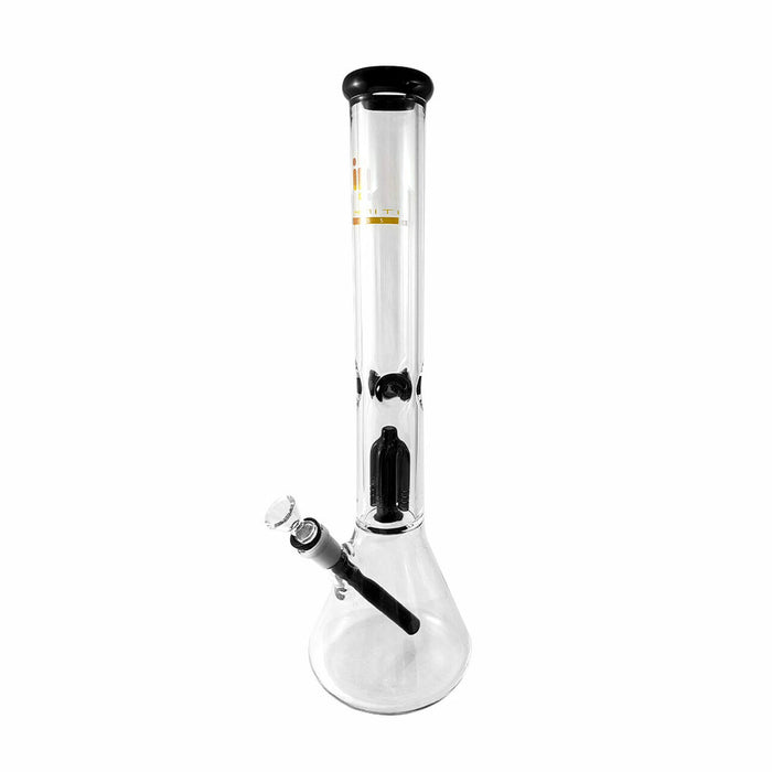 INFYNITI 18" BEAKER W/ 4-ARM TREE PERC & ICE PINCH - BLACK | Jupiter Grass