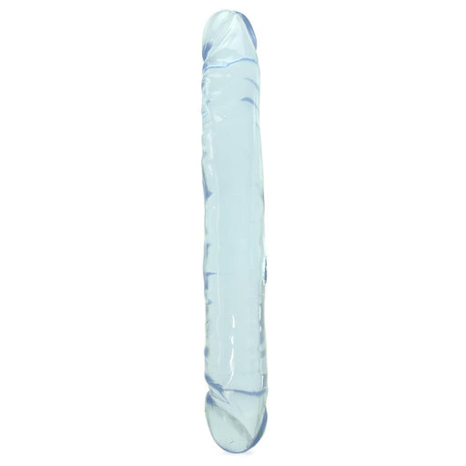 Crystal Jellies Jr. Double 12 Inch Dildo in Clear | Jupiter Grass
