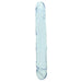 Crystal Jellies Jr. Double 12 Inch Dildo in Clear | Jupiter Grass