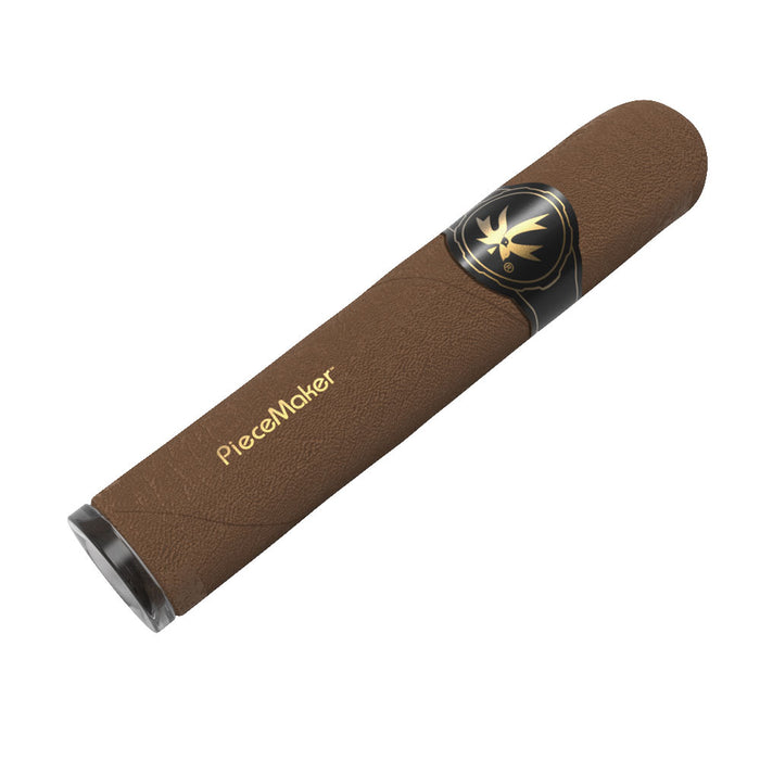 Piecemaker - Kuban - Silicone Cigar W/ Glass Bowl, Grinder Card & Brush - Light Brown | Jupiter Grass