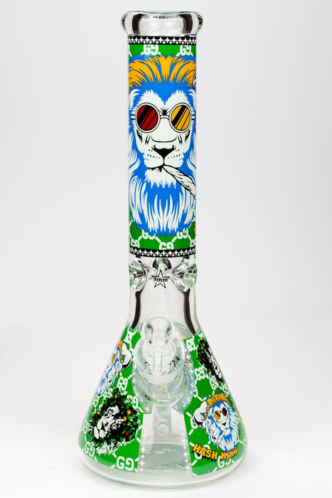 14" Hash King 9mm Glow In The Dark Bong | Jupiter Grass