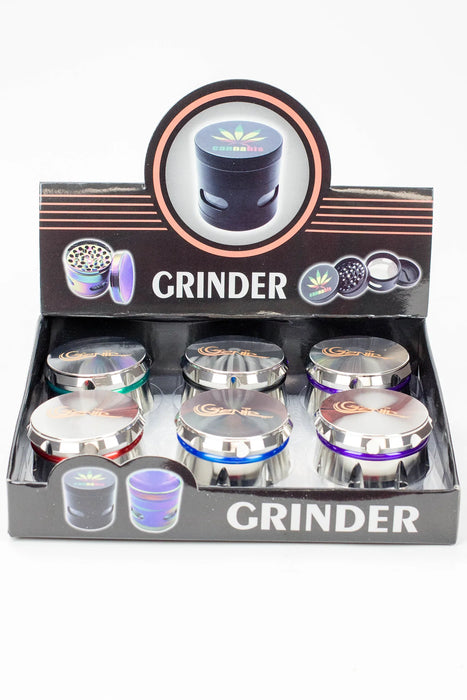 Genie 4-Parts Silver Herb Grinder Box Of 6 | Jupiter Grass