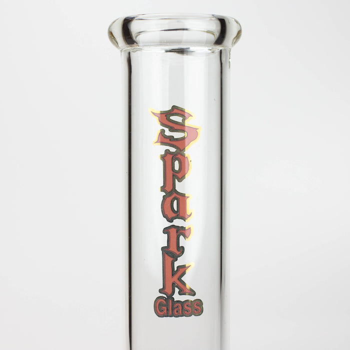12" SPARK beaker glass water bong_1