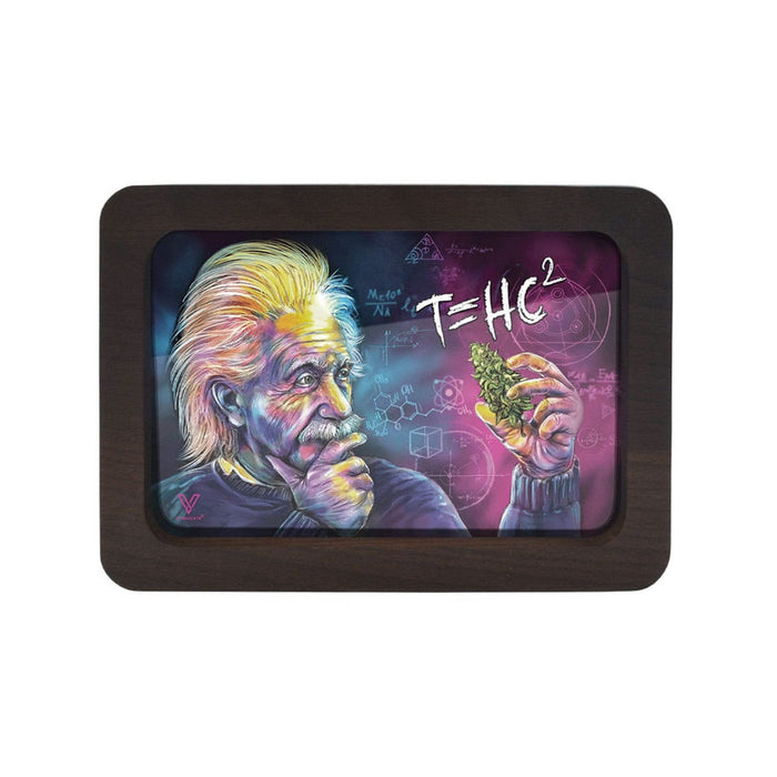 V Syndicate High-Def 3-D Wood Rolling Tray Small | Jupiter Grass