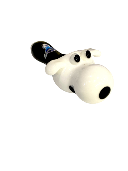 Chameleon Glass Family Dog Hand Pipe | Jupiter Grass