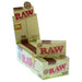 Raw Organic Unbleached Single Wide 1" Double Window - Box of 25 | Jupiter Grass