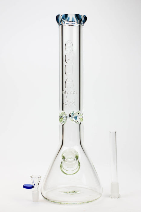 15.5" AQUA Glass 9mm Bong | Jupiter Grass