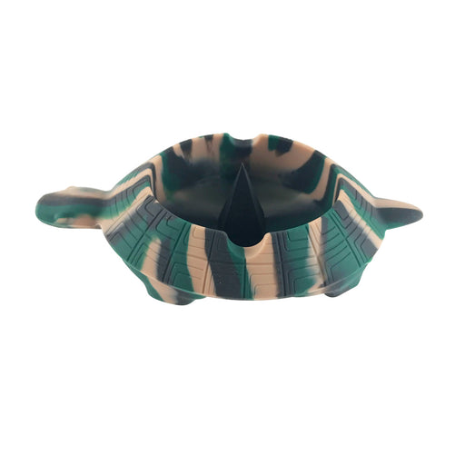 Silicone Turtle Ashtray W/ Debowler Spike | Jupiter Grass