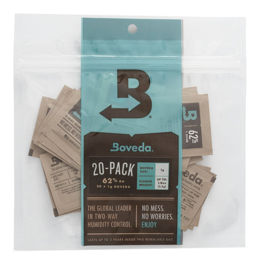 Boveda 62%, 1G Pack of 20 | Jupiter Grass