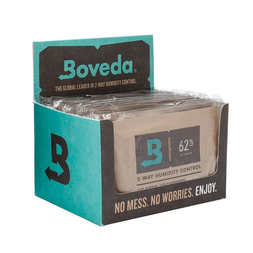 Boveda 62%, 67G Individually Overwrapped 12-Count Carton | Jupiter Grass