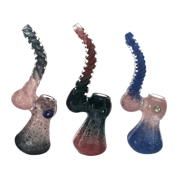 FRIT SHERLOCK BUBBLER W/ TWISTED MOUTHPIECE | Jupiter Grass