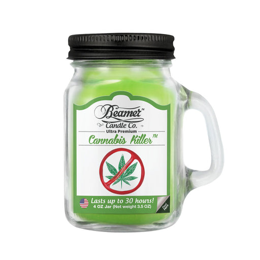 Aromatic Home Series - 12oz Glass Mason Jar - Cannabis Killer