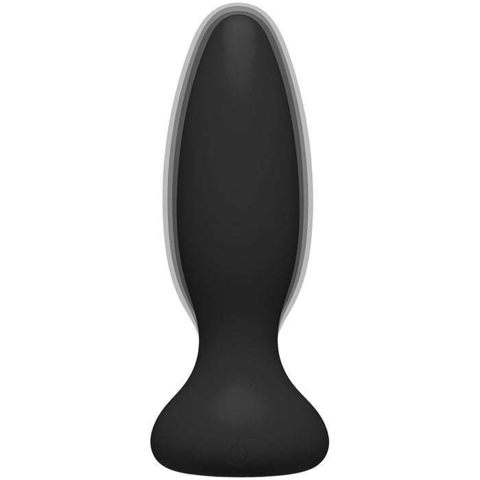 Doc Johnson- A-Play Adventurous Vibe Silicone Anal Plug with Remote Black | Jupiter Grass
