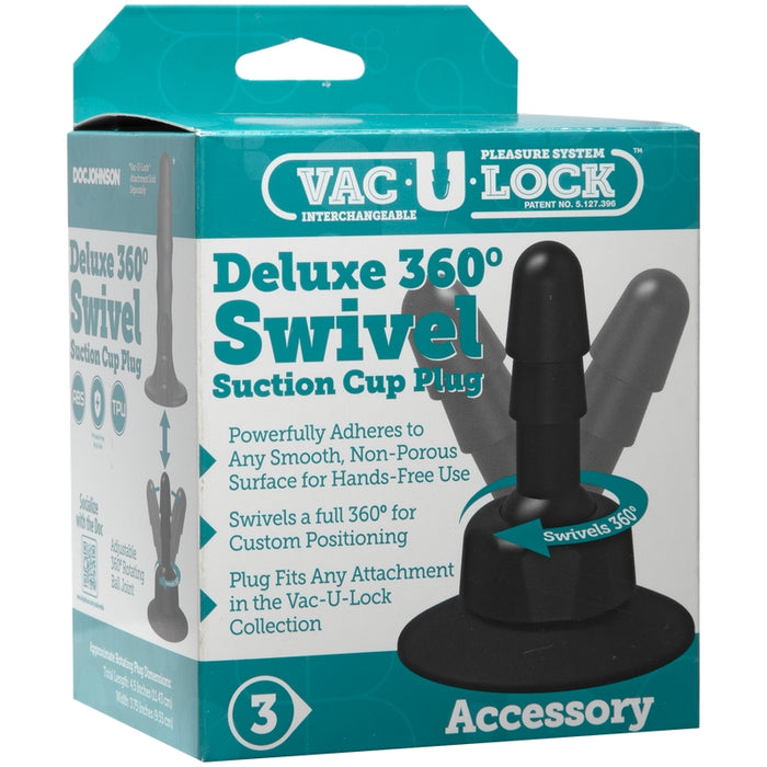 Doc Johnson Vac-U-Lock Deluxe 360 Swivel Suction Cup Plug | Jupiter Grass