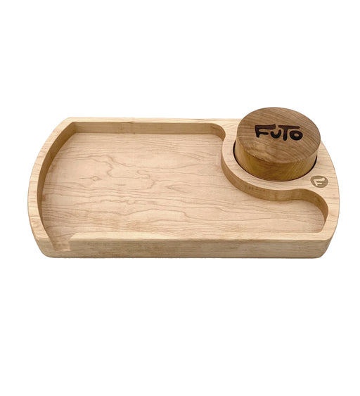 Futo-9-x-5-Standard-Rolling-Tray-W-Matching-Wooden-Grinder-Maple | Jupiter Grass