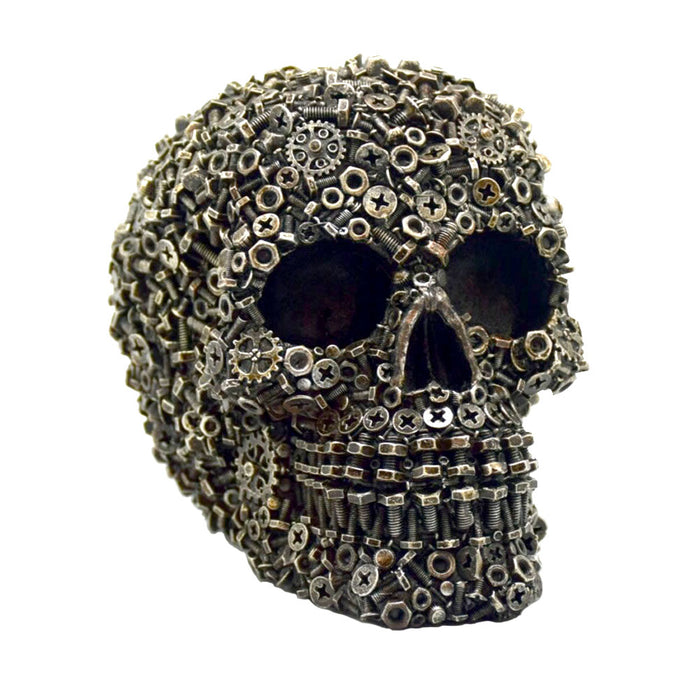 6" X 5" X 3.5" STEAMPUNK SKULL | Jupiter Grass