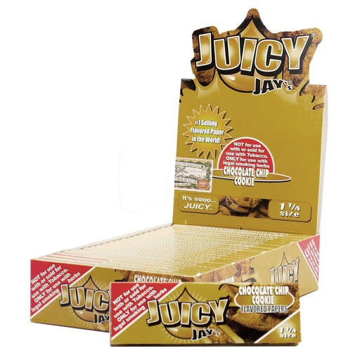 Juicy Jay's 1¼" Papers - Chocolate Chip Cookie - Box of 24 | Jupiter Grass