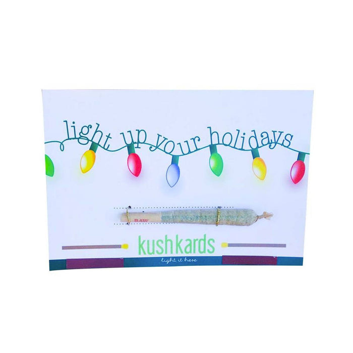 Kushkards Just Add A Pre-Roll Greeting Card - Light Up The Holidays | Jupiter Grass