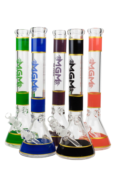 18" MGM 7mm Beaker Bong | Jupiter Grass