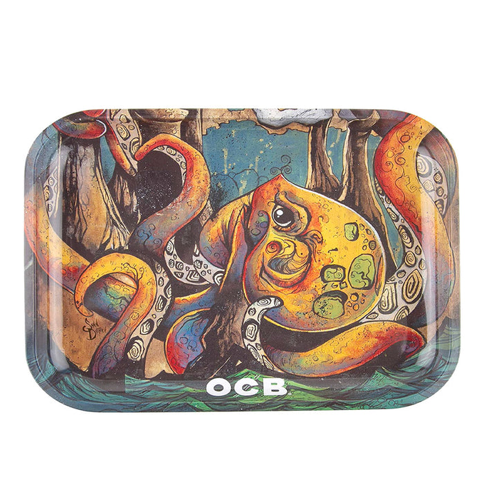 Metal Rolling Tray By Ocb - Max Vs Octopus Version 2 | Jupiter Grass