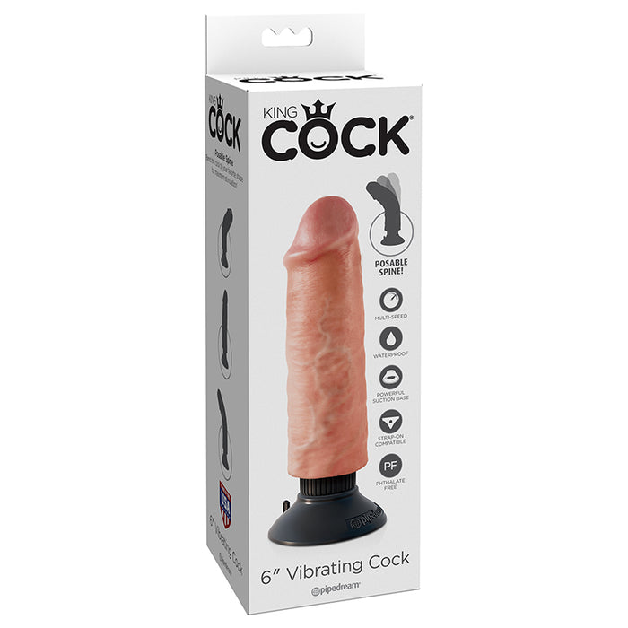 King Cock 6” Vibrating Cock | Jupiter Grass