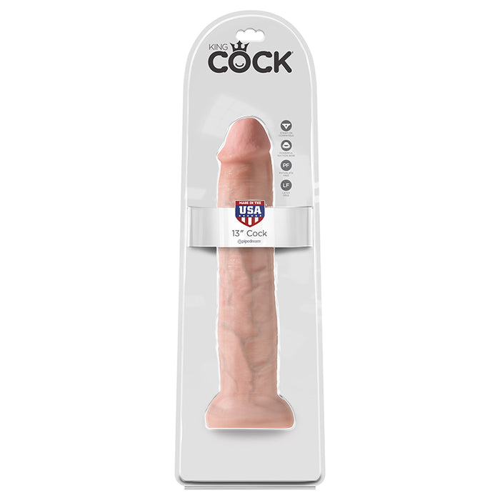 Pipedream Products King Cock 13” Cock Beige | Jupiter Grass