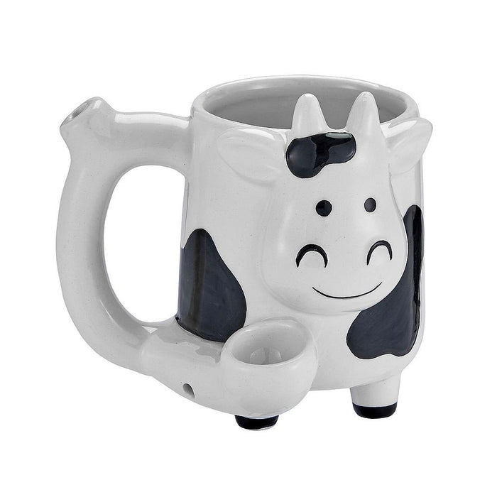 Premium Roast & Toast Ceramic Mug W/ Pipe - Cow | Jupiter Grass