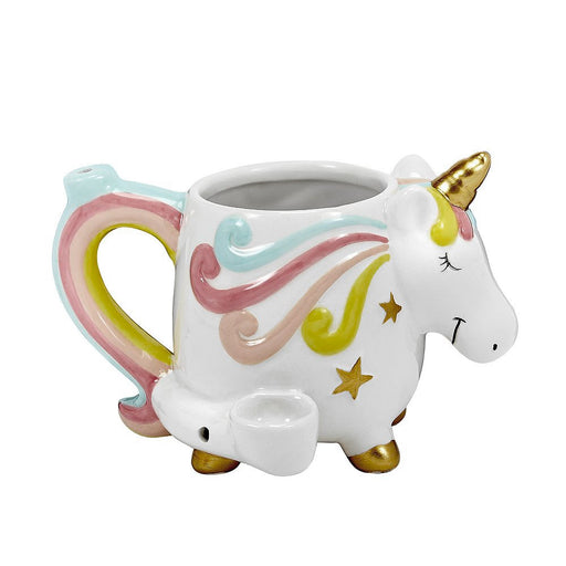 Premium Roast & Toast Ceramic Mug W/ Pipe - Unicorn | Jupiter Grass